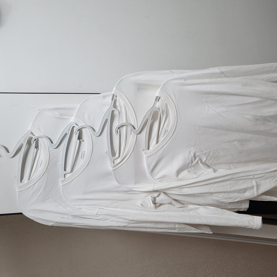 [롱슬리브 화이트] 무신사 스탠다드 라지 L 2개 