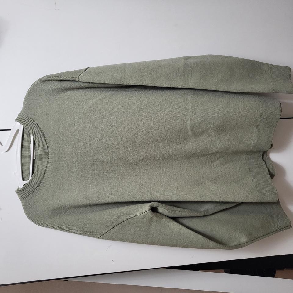 [에센셜 자카드 라운드 니트] 미나브 MINAV 세이지 M