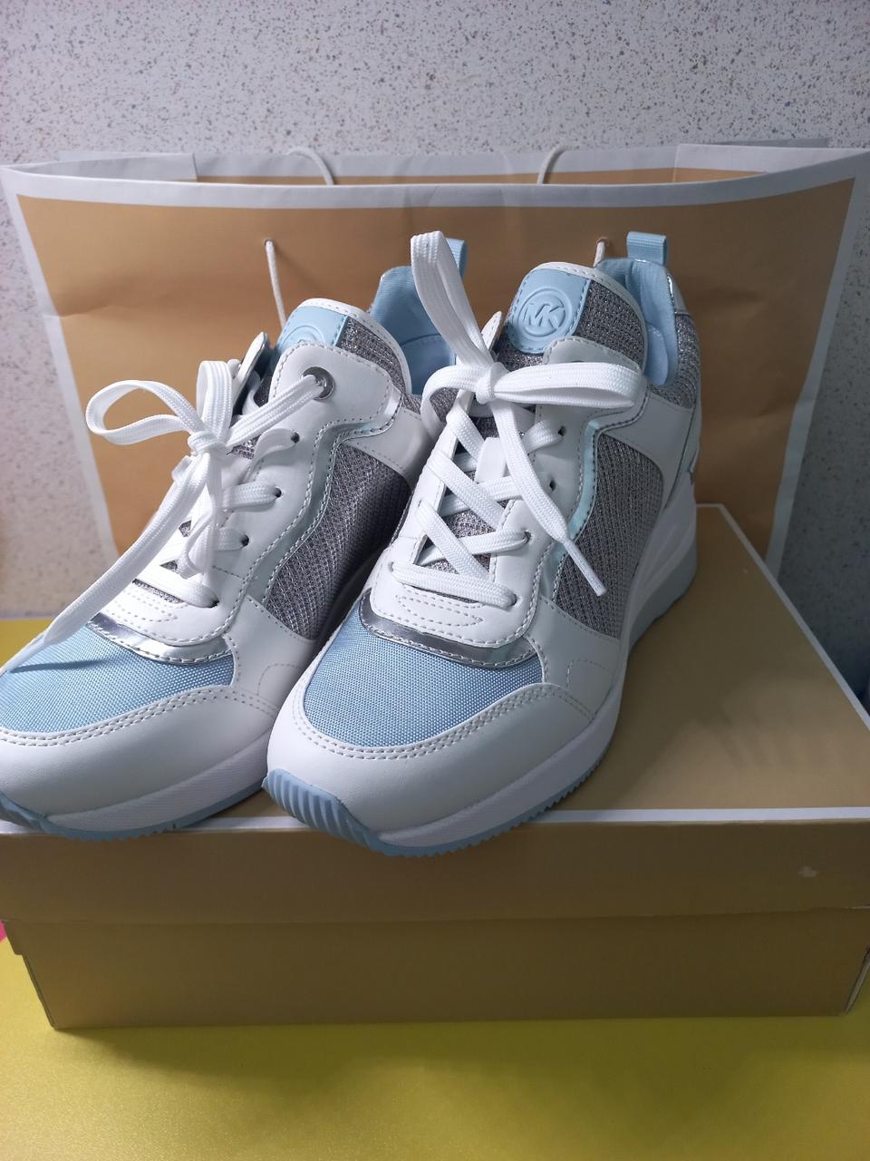 마이클코어스 크리스타 캔버스 글리터 트레이너 운동화(새상품)