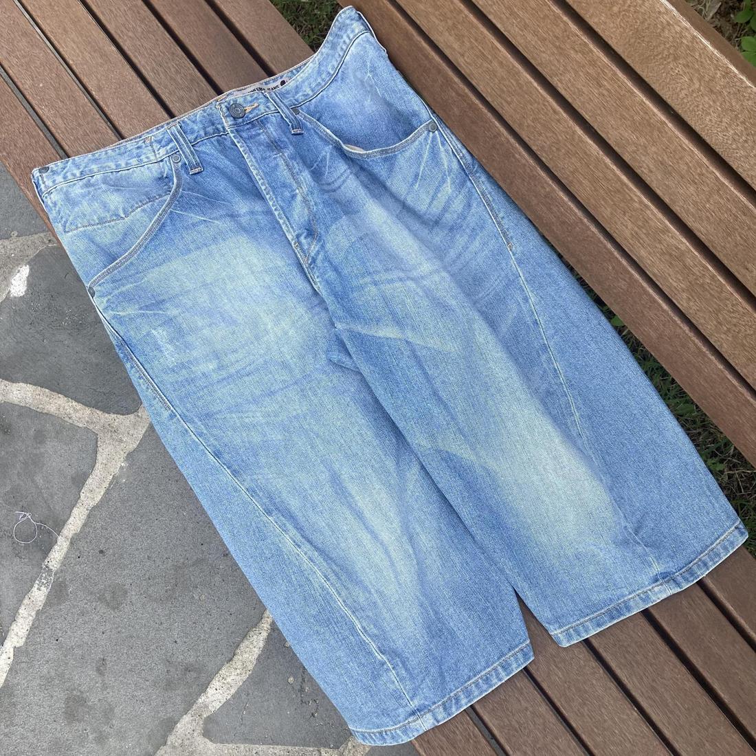 리바이스 엔지니어드진 워싱 데님팬츠 반바지 7부