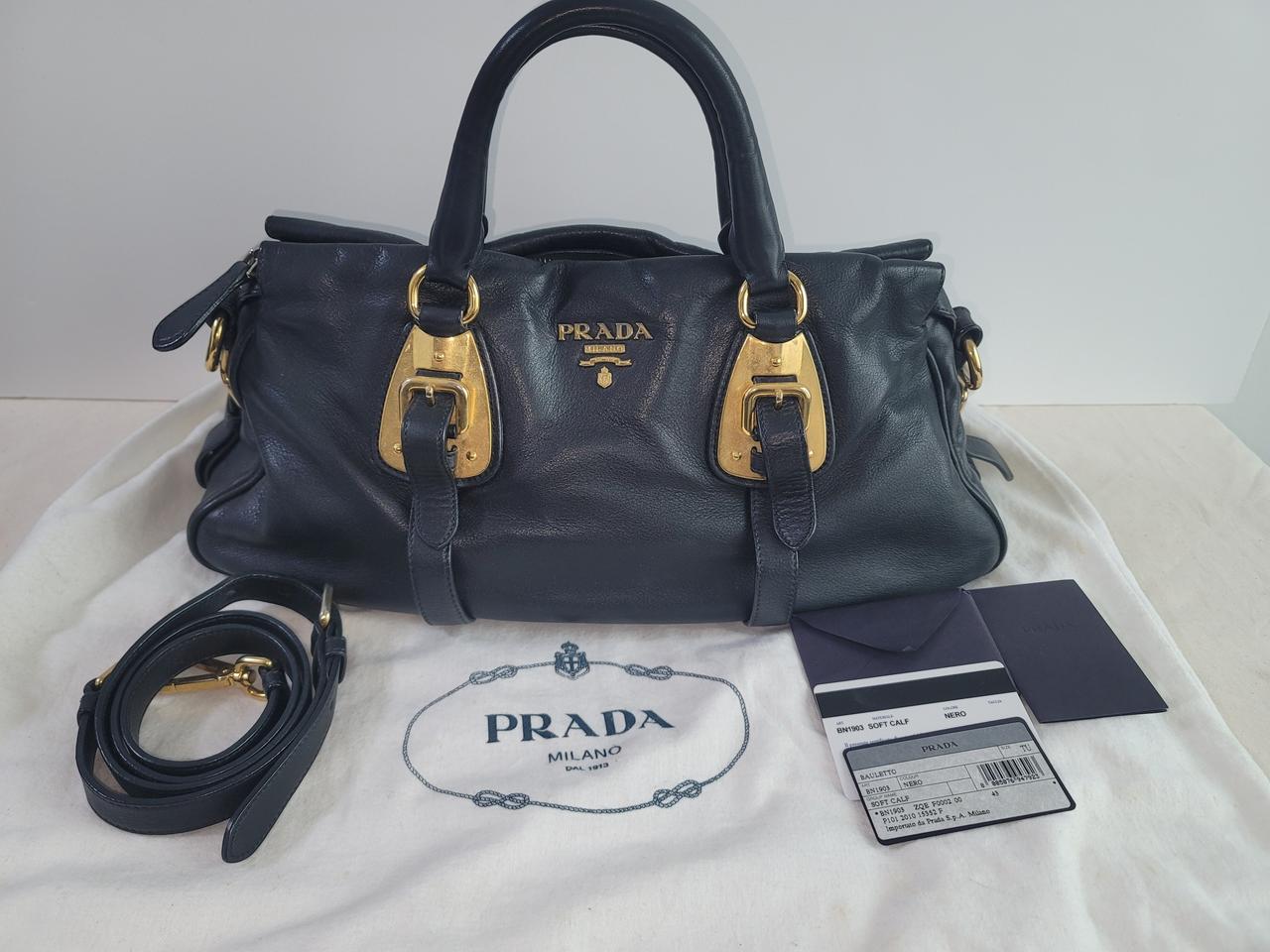 프라다 카프스킨 바울레토 2way백