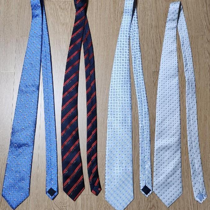 남성 정장 넥타이 4개