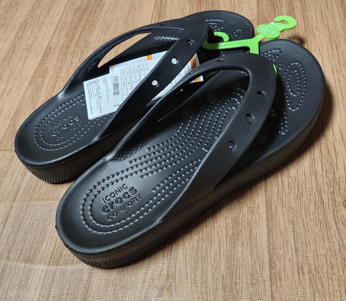 크록스 클래식 플랫폼 쪼리