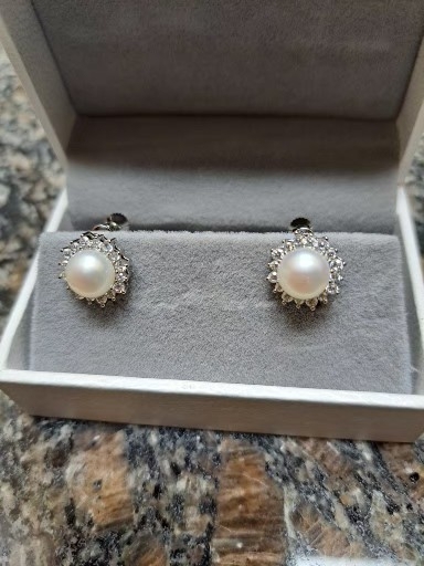 담수진주귀찌형 귀걸이