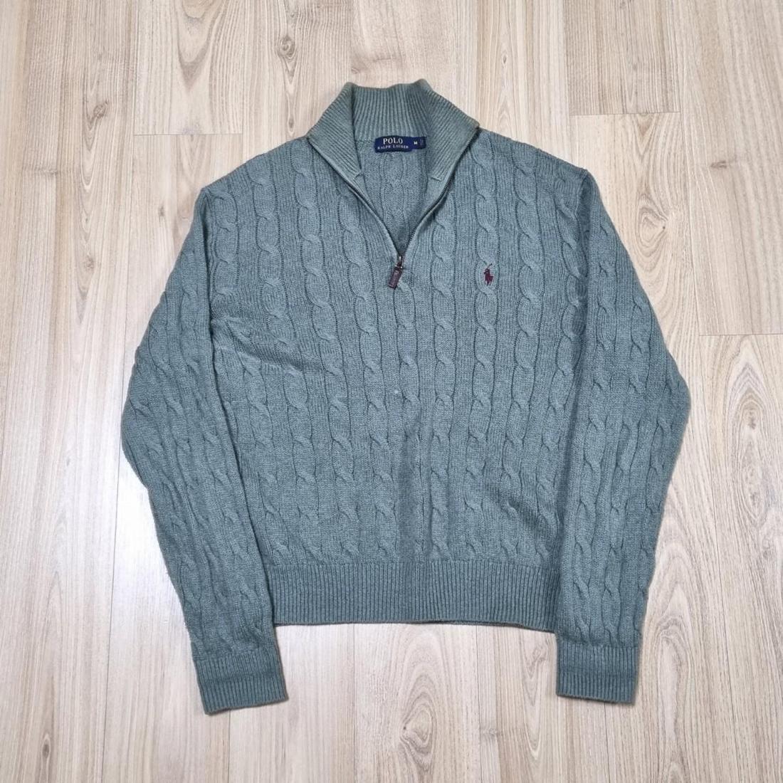 폴로 랄프로렌 하프 니트 집업