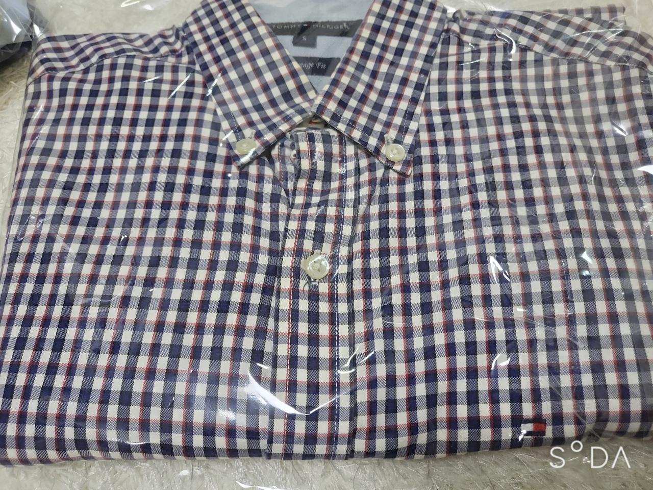 타미힐피거  체크셔츠