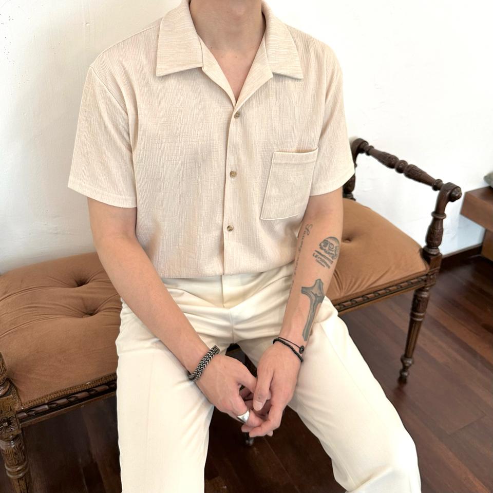 남자 반팔 셔츠 여름 남방 오픈카라셔츠