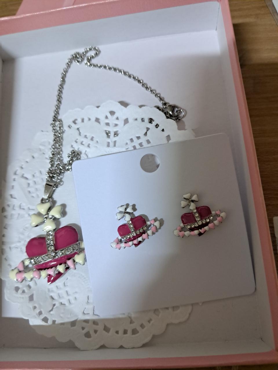 새상품 목걸이 귀걸이 셋트