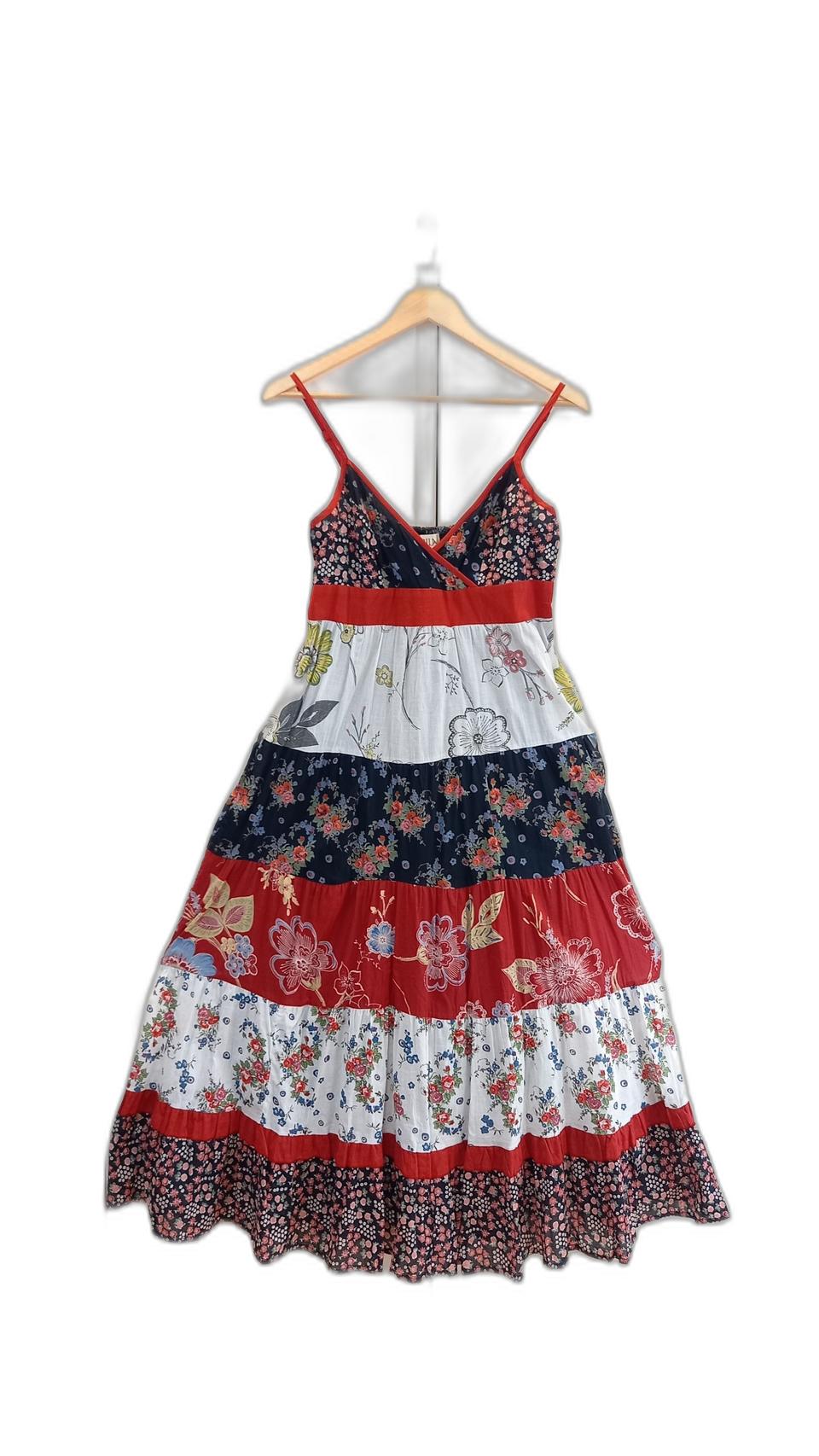 ♦택있는 수입의류 새상품  / 로맨틱 패치워크 뷔스티에 롱원피스 /