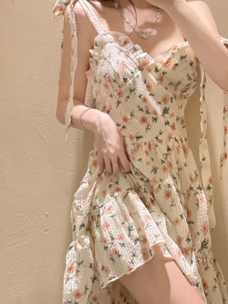 어깨끈 나시 원피스