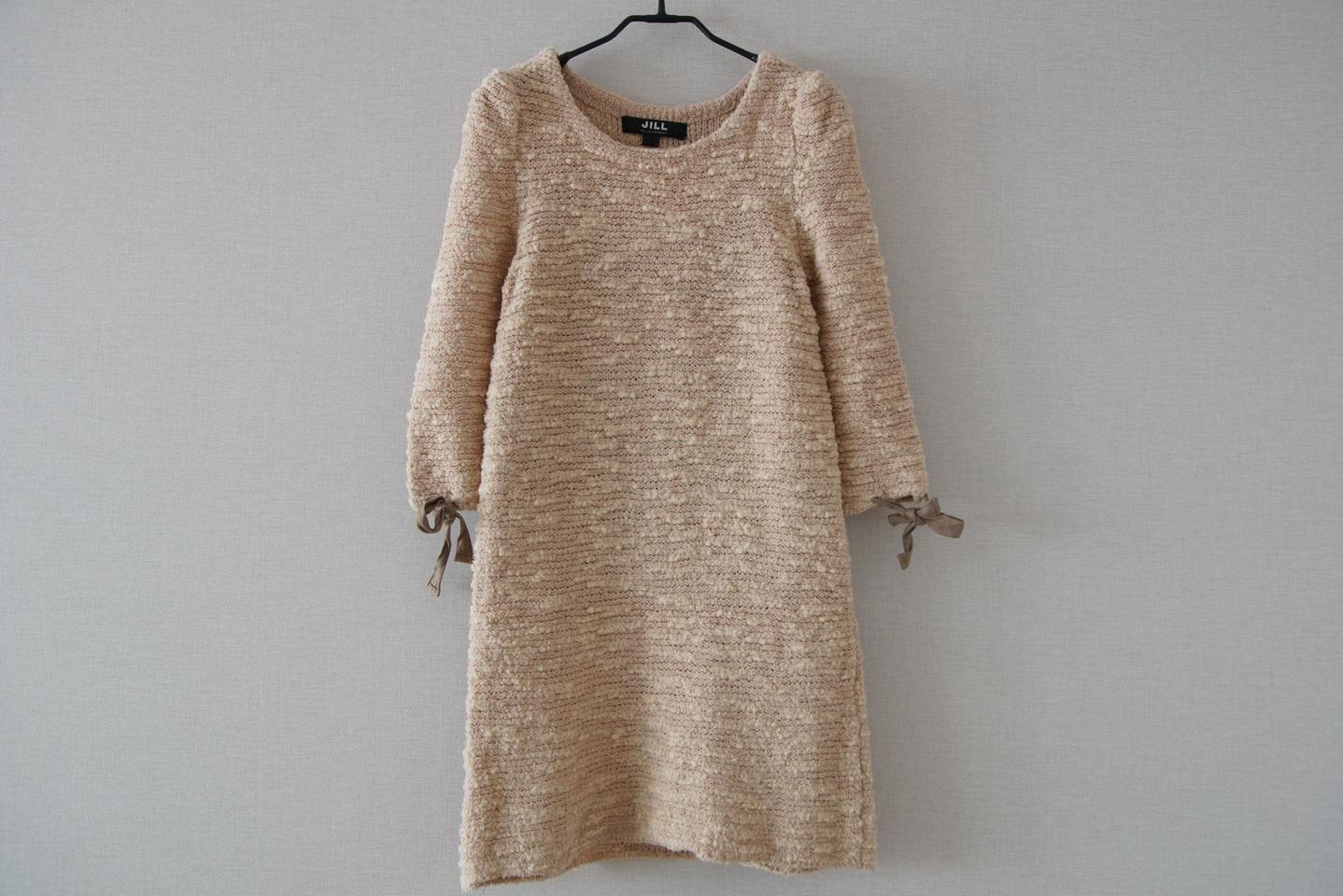 JILL by JILLSTUART 리본 7부소매 니트 원피스 S