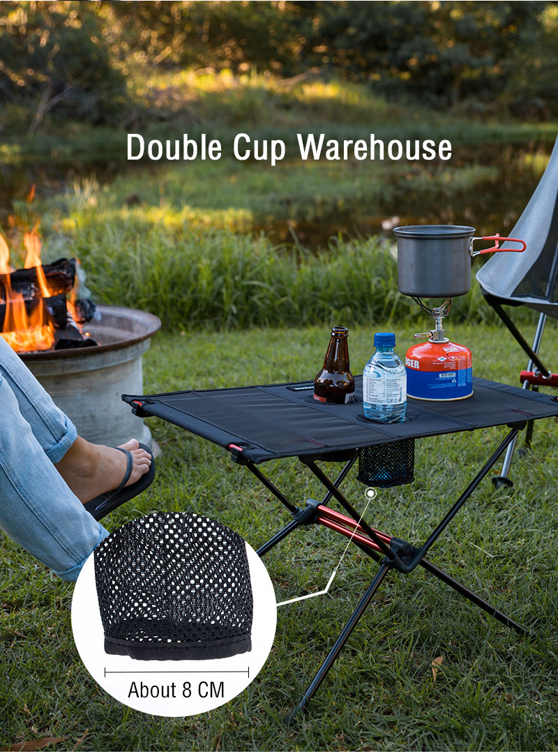 캠핑용 접이식 테이불. 야외 낚시 식사 하이킹 관광...