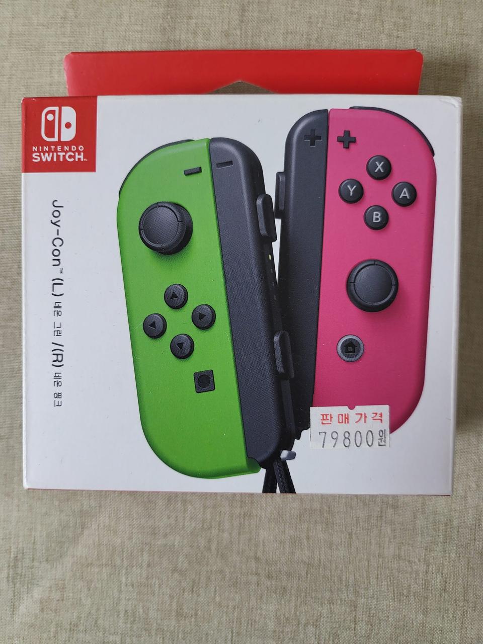 스위치 조이콘 네온그린 네온핑크 미개봉 무료배송 