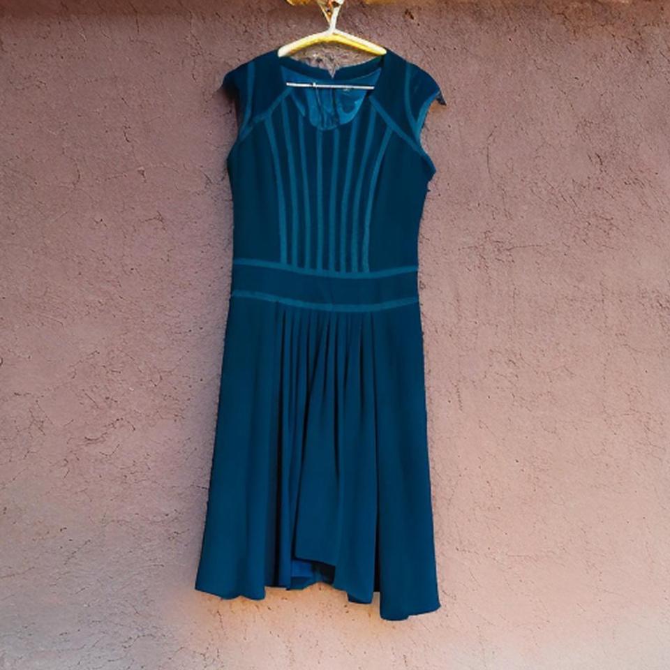 한섬 타임 실크 배색 원피스 55