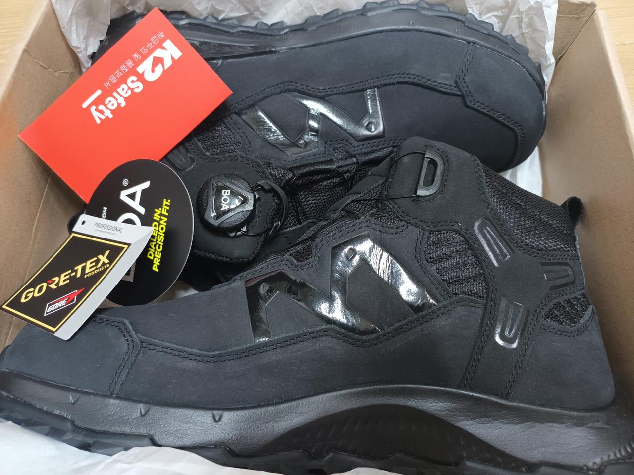 k2 안전화265 고어텍스 새제품 현장화 트레킹화 미라클2