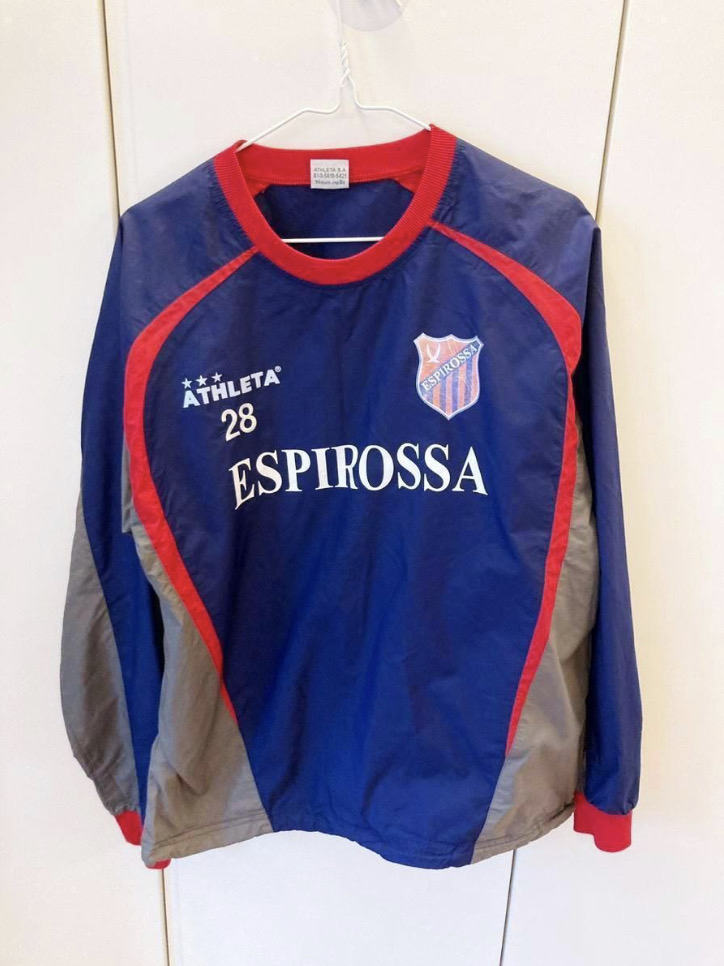 Y2k 스포티 고프코어 애슬레타 네이비 레드 웜업 밀크 빈티지