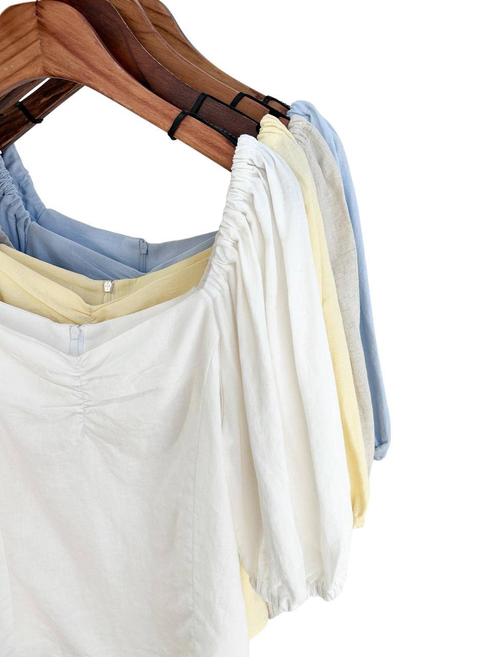 린넨 블라우스-4컬러(오프숄더 가능)5-8천원