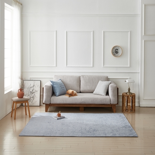 셔닐발수러그 원형 사각