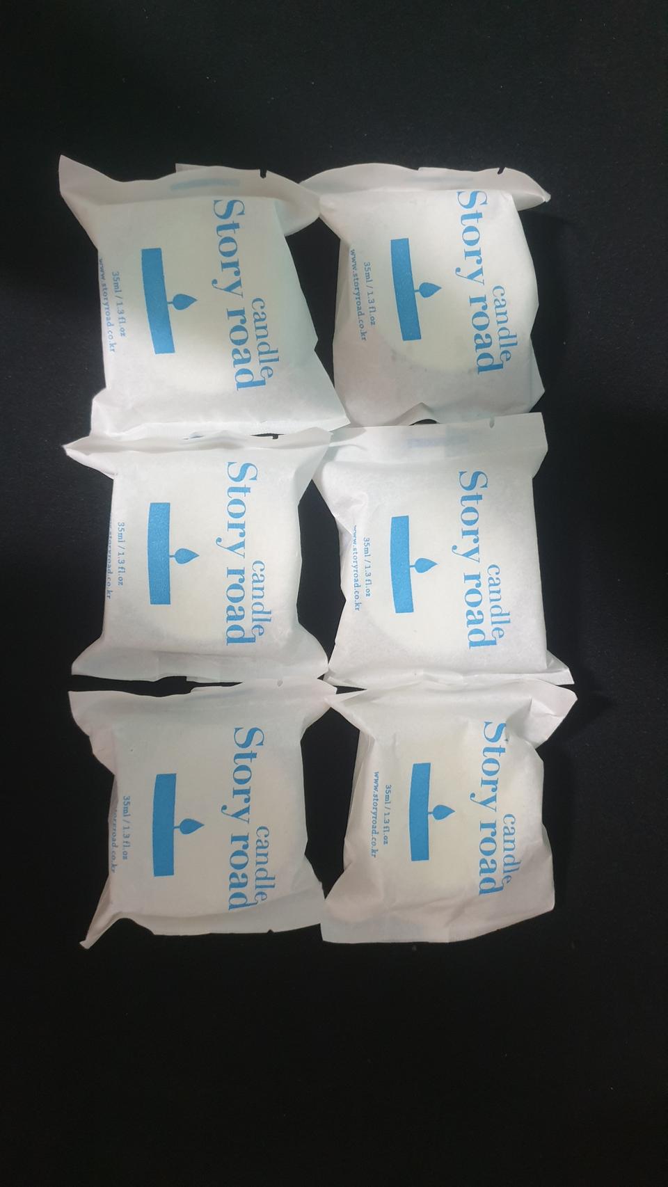 미개봉) 블랙빈캔들 미니빈 소이캔들 35g * 6개