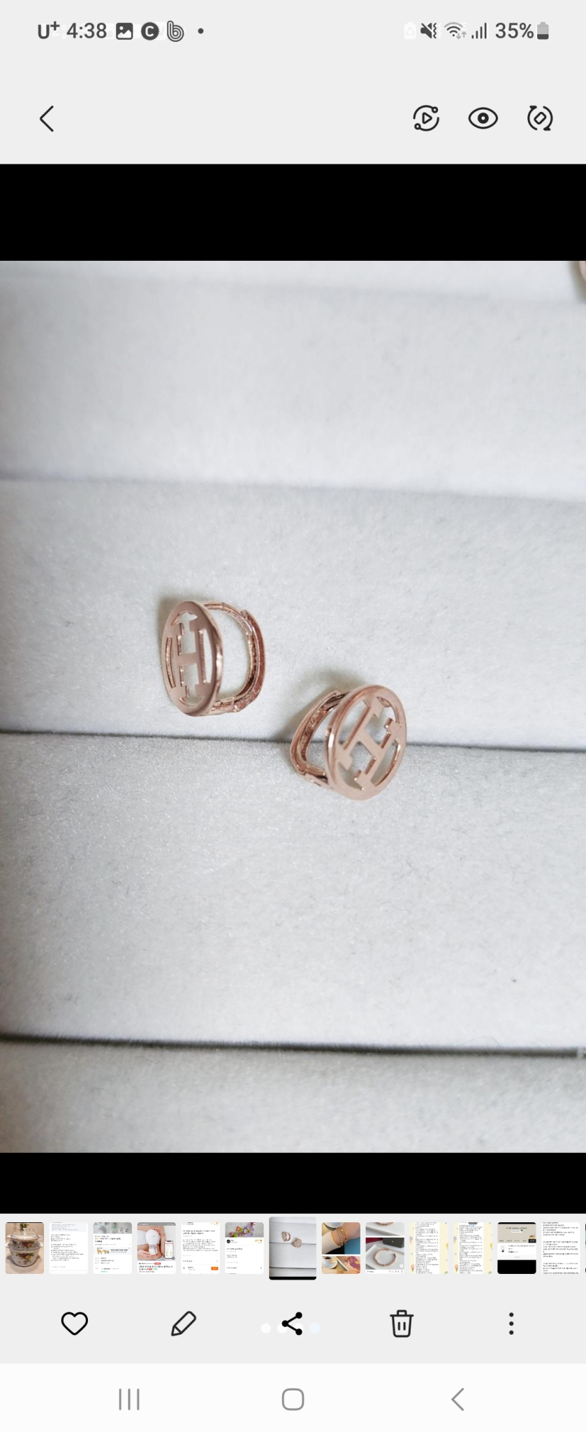 14k원터치귀걸이