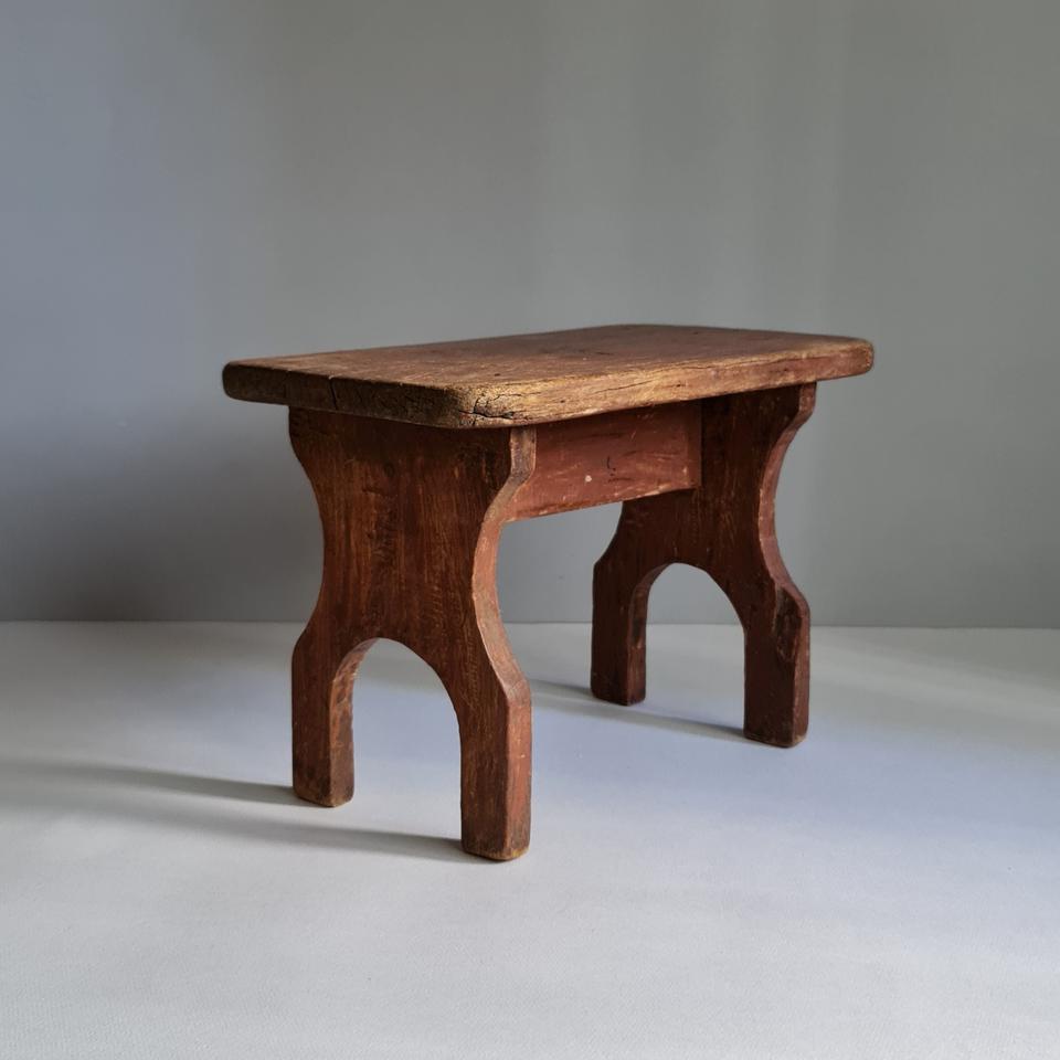 벨기에 빈티지 밀킹 스툴 빈티지 스툴 빈티지 의자 원목 의자 엔틱 스툴