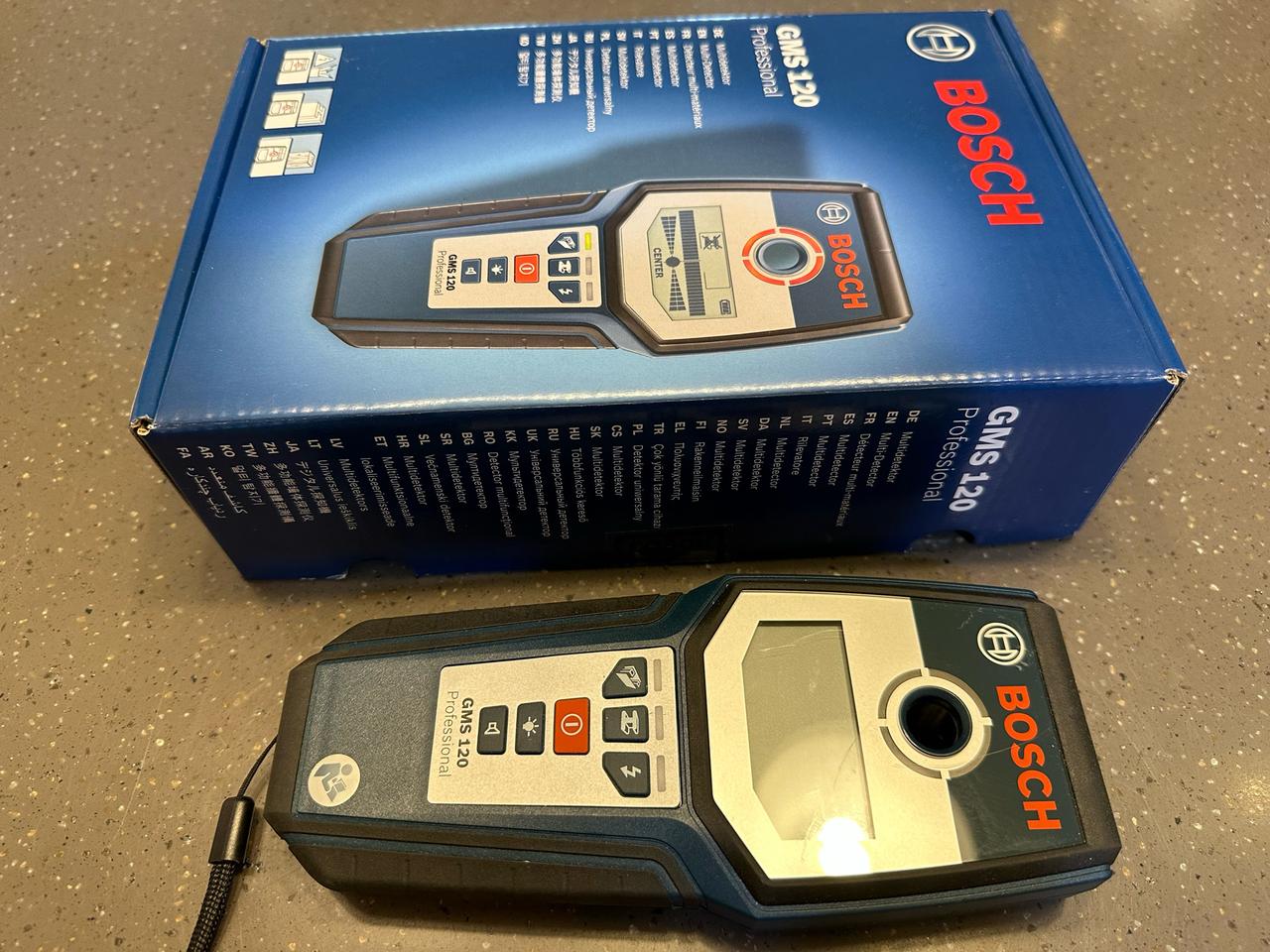 보쉬 멀티탐지기 GMS120 (전기케이블, 금속, 목재하부구조)