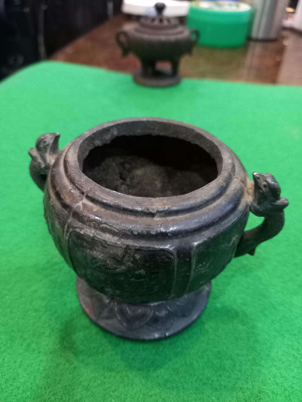 근대사 황동 향로 2개