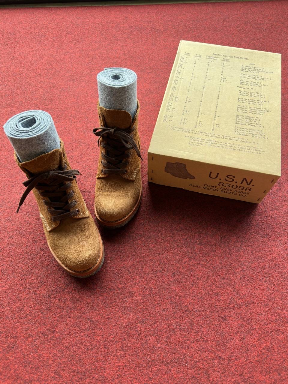 리얼맥코이 필드 슈즈 N-1 6.5(245) 사이즈