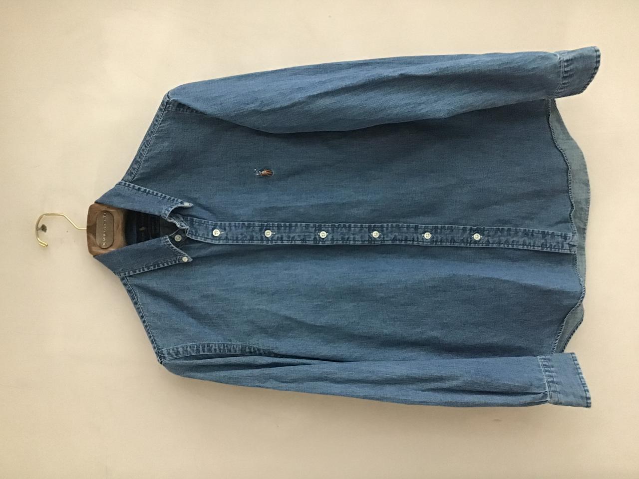 폴로 랄프로렌 - 신형 커스텀핏 데님셔츠 M (100)