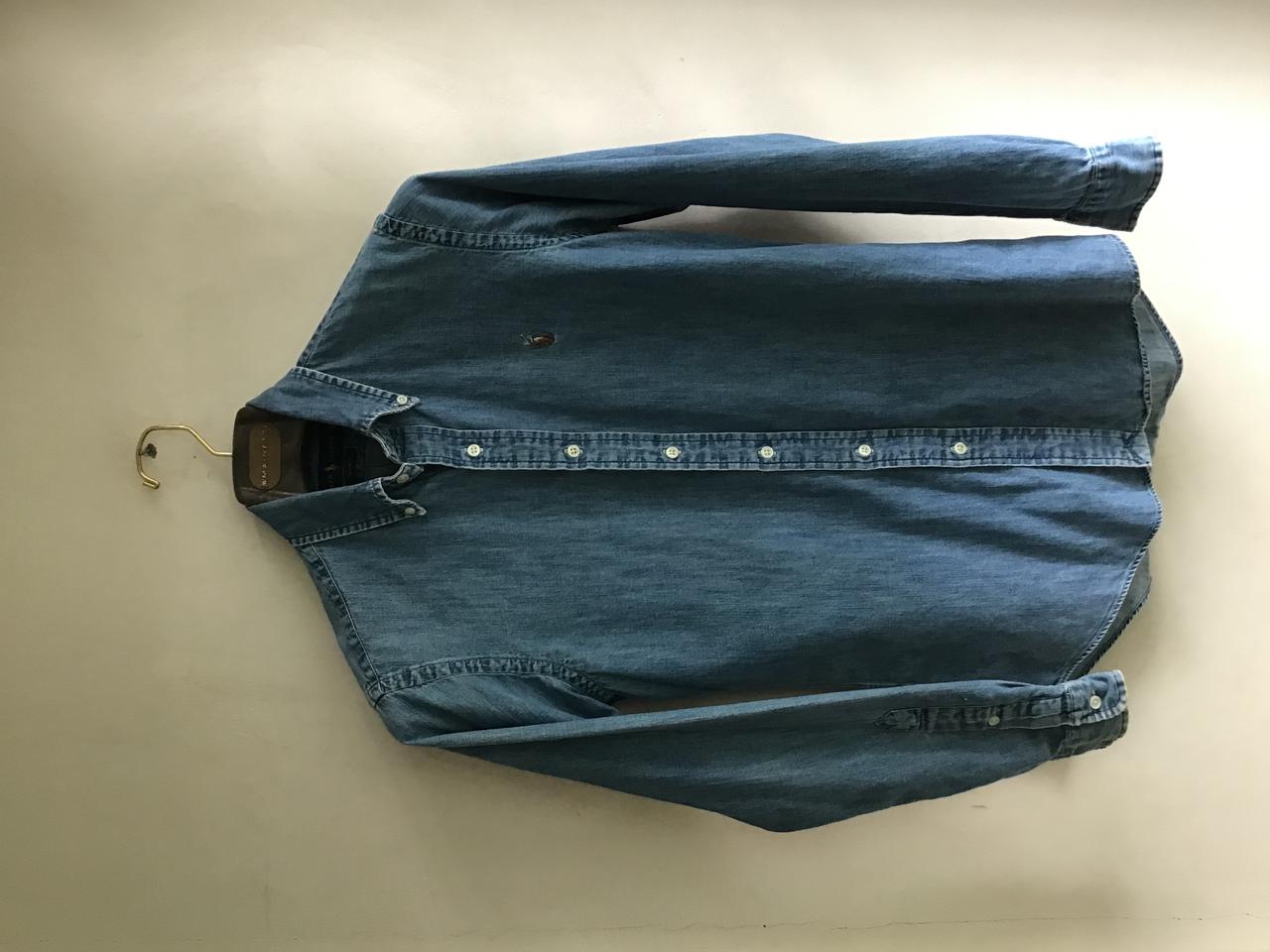 폴로 랄프로렌 - 신형 클래식핏 데님 버튼다운 셔츠 S (100)