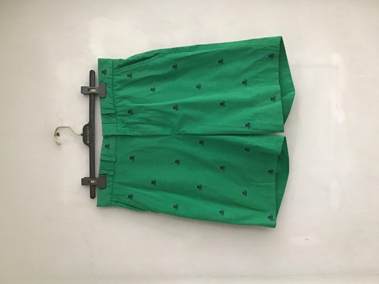 랄프로렌 럭비 - 그린 해골 자수 쇼츠 32