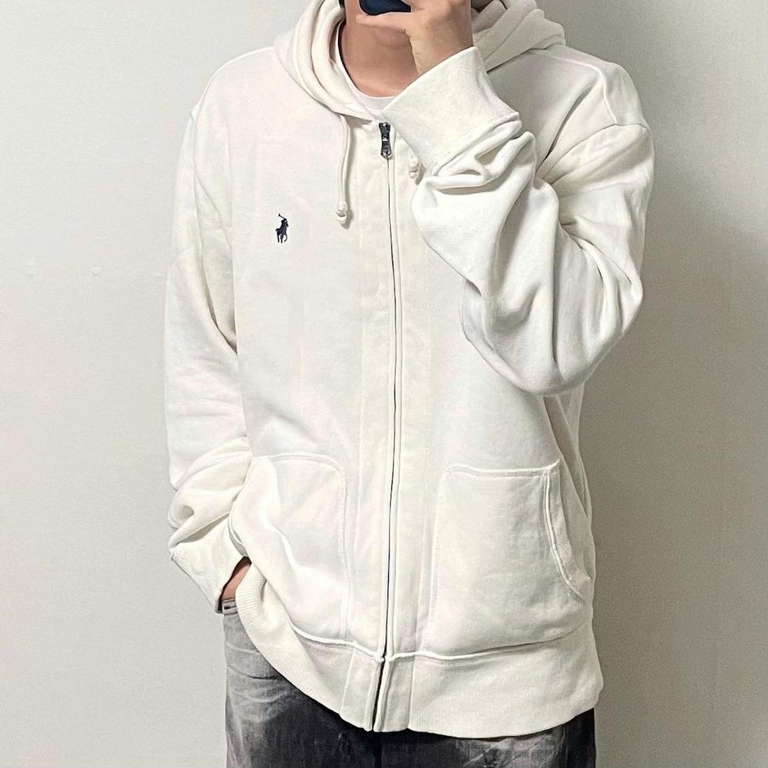 폴로 스웻 후드집업