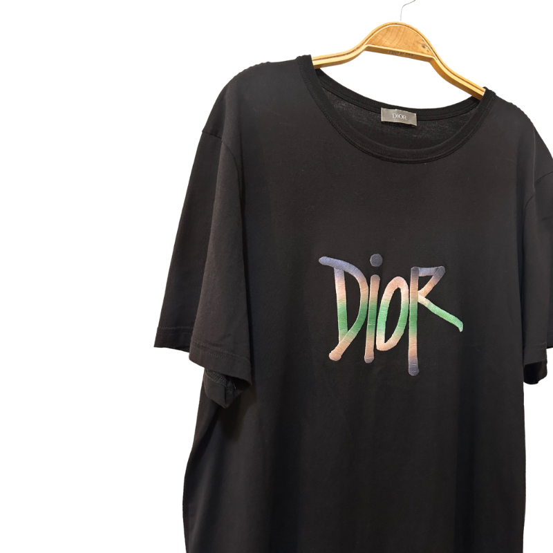 [XL] DIOR X STUSSY 디올 숀 스투시 라운드 반팔티 
