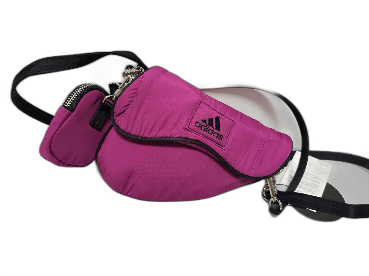 새제품)업사이클링 코디킹스 아디다스삼각로고 새들백