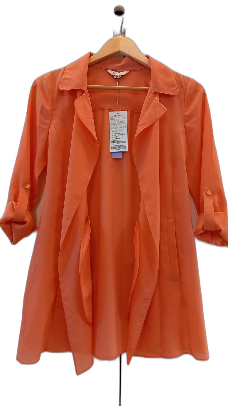 ♦택있는 새상품  / 트로피칼  오렌지쉬폰 자켓 /size 85 푸니코