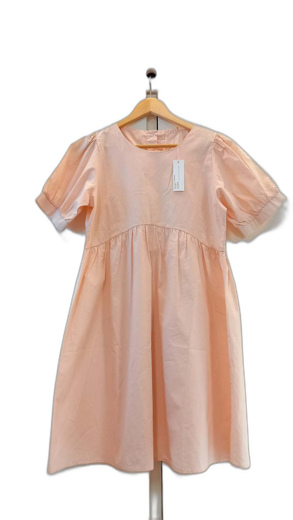 ♦택있는 새상품/ 딸기우유 핑크 면 미니 원피스  / size  55