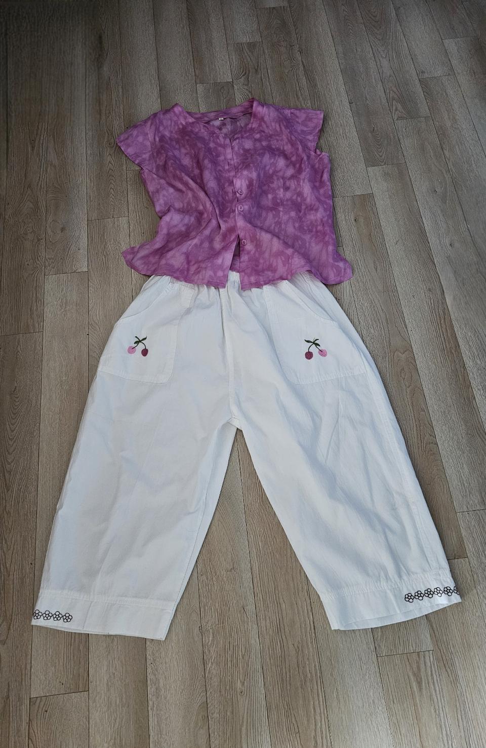 인견 크롭 블라우스