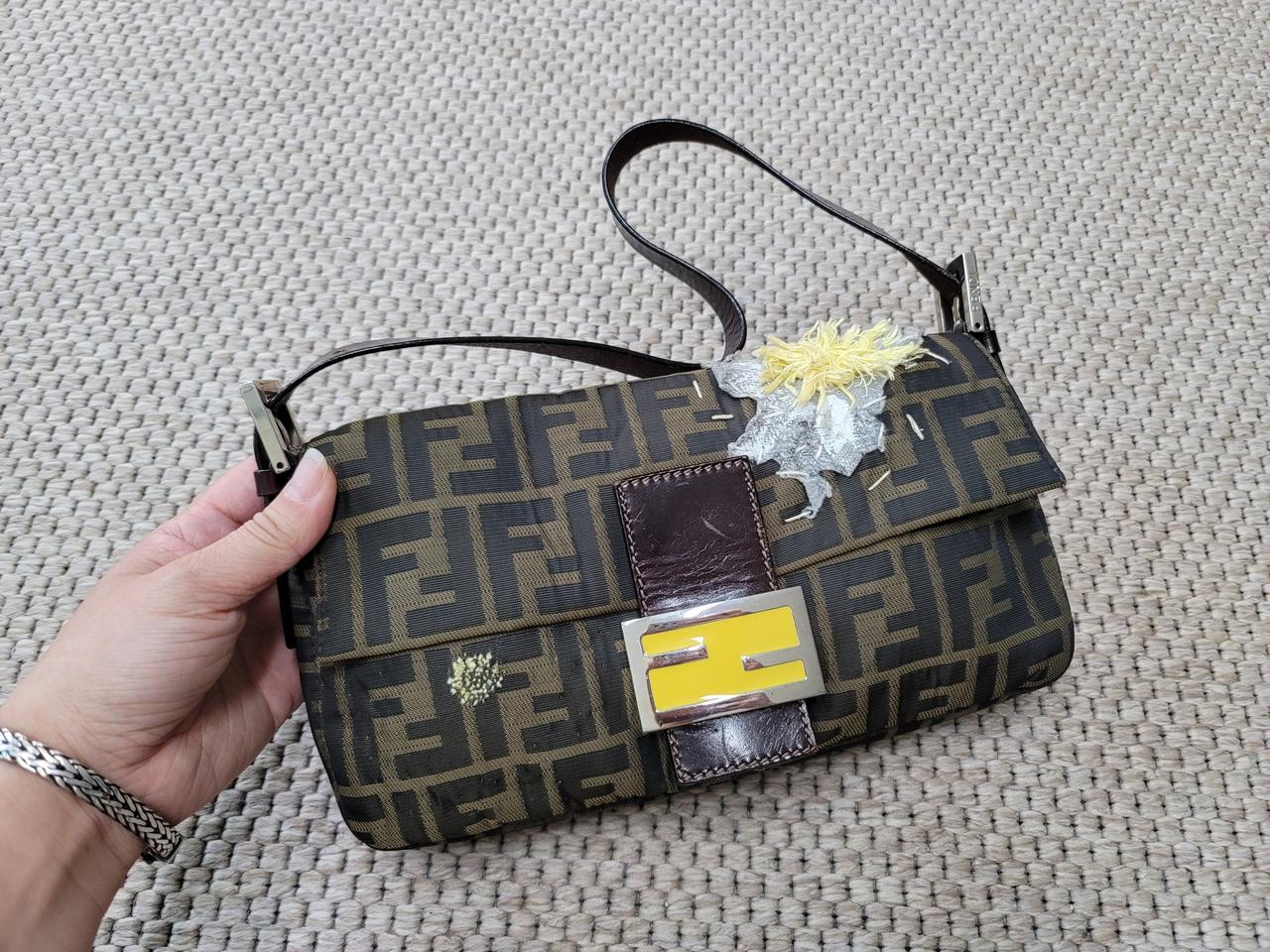 팬디 바게트백! 플라워패치