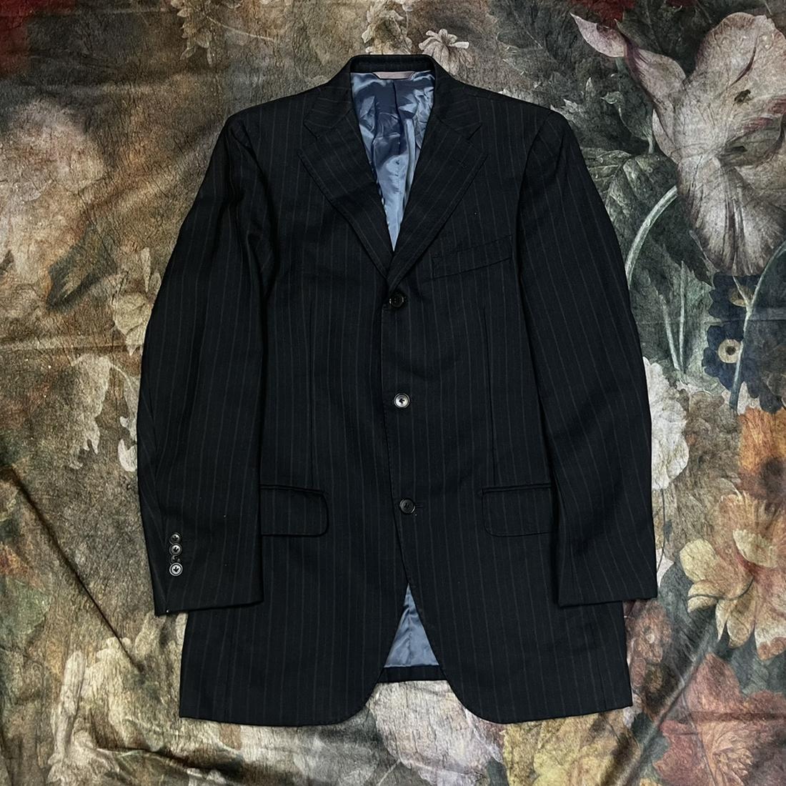 일본 빈티지 준코시마다 캐주얼 스트라이프블레이저 Free 명품자켓