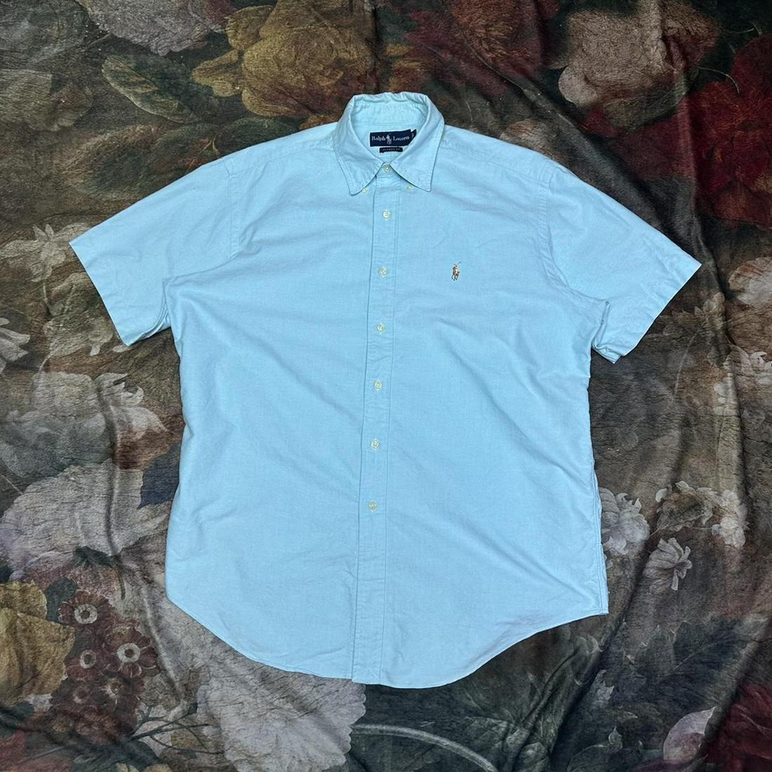폴로 랄프로렌 빈티지 스몰 포니로고 클래식핏솔리드반팔셔츠 L 폴로셔츠