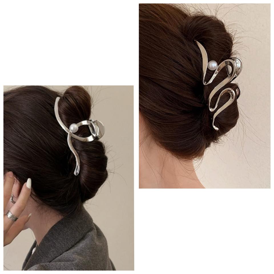 진주포인트 꼬임메탈 집게핀