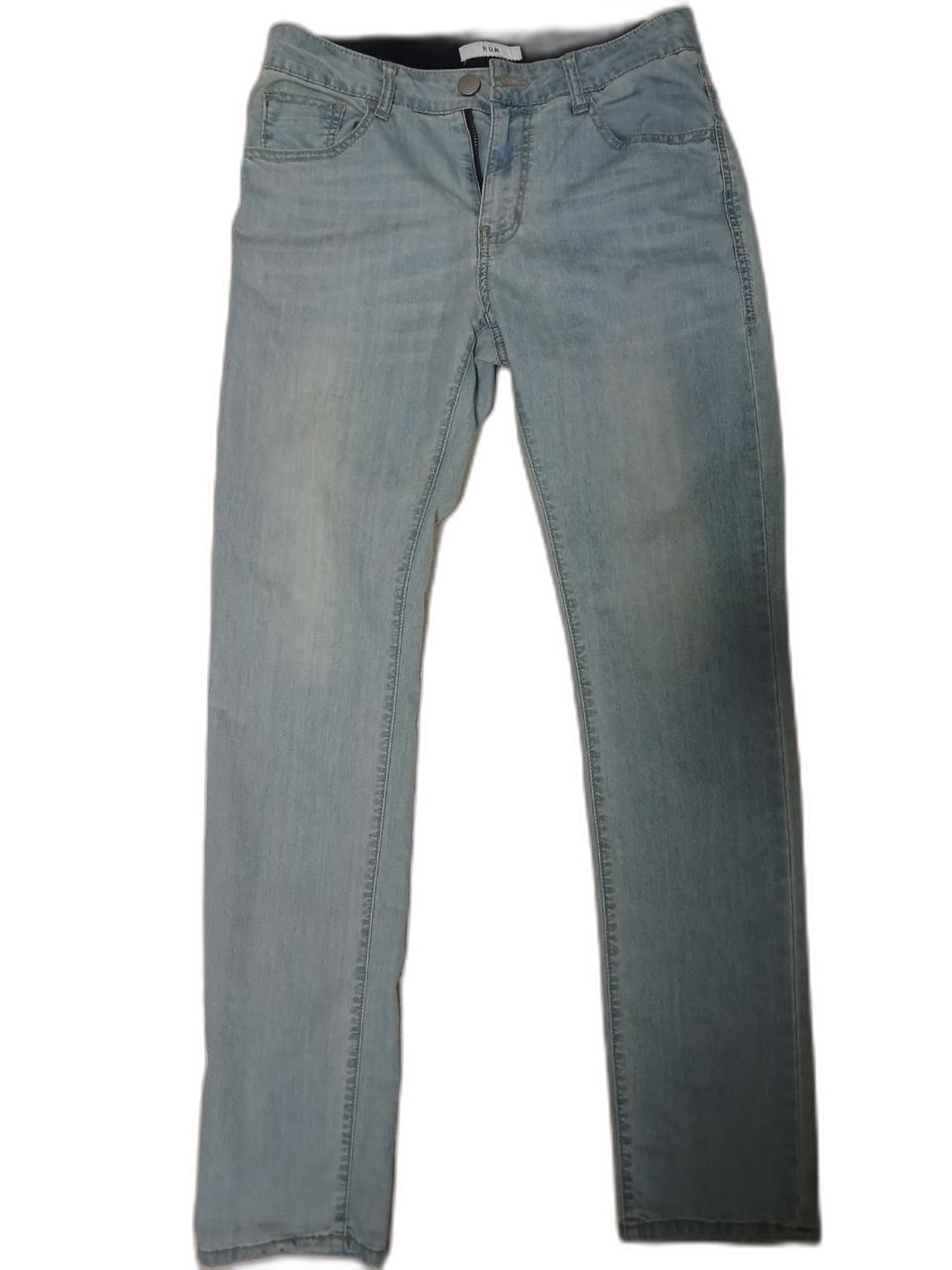 HUM 흄 쿨맥스 캣브러시 슬림스트레이트 청바지