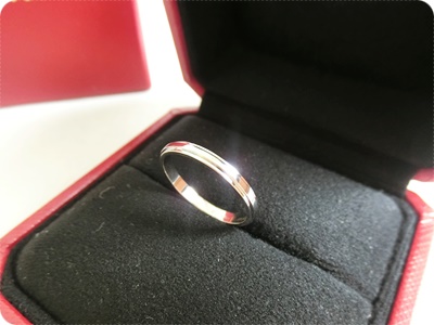 까르띠에 다무르 웨딩 밴드링 pt950 백금 55호