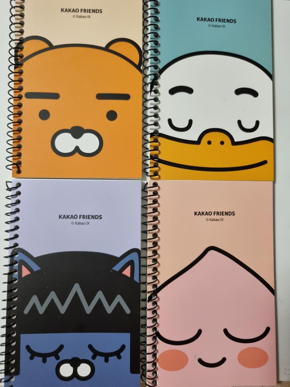 4권 카카오 라이언 튜브 어피치 네오 원링 좌철수첩 메모장 소형노트
