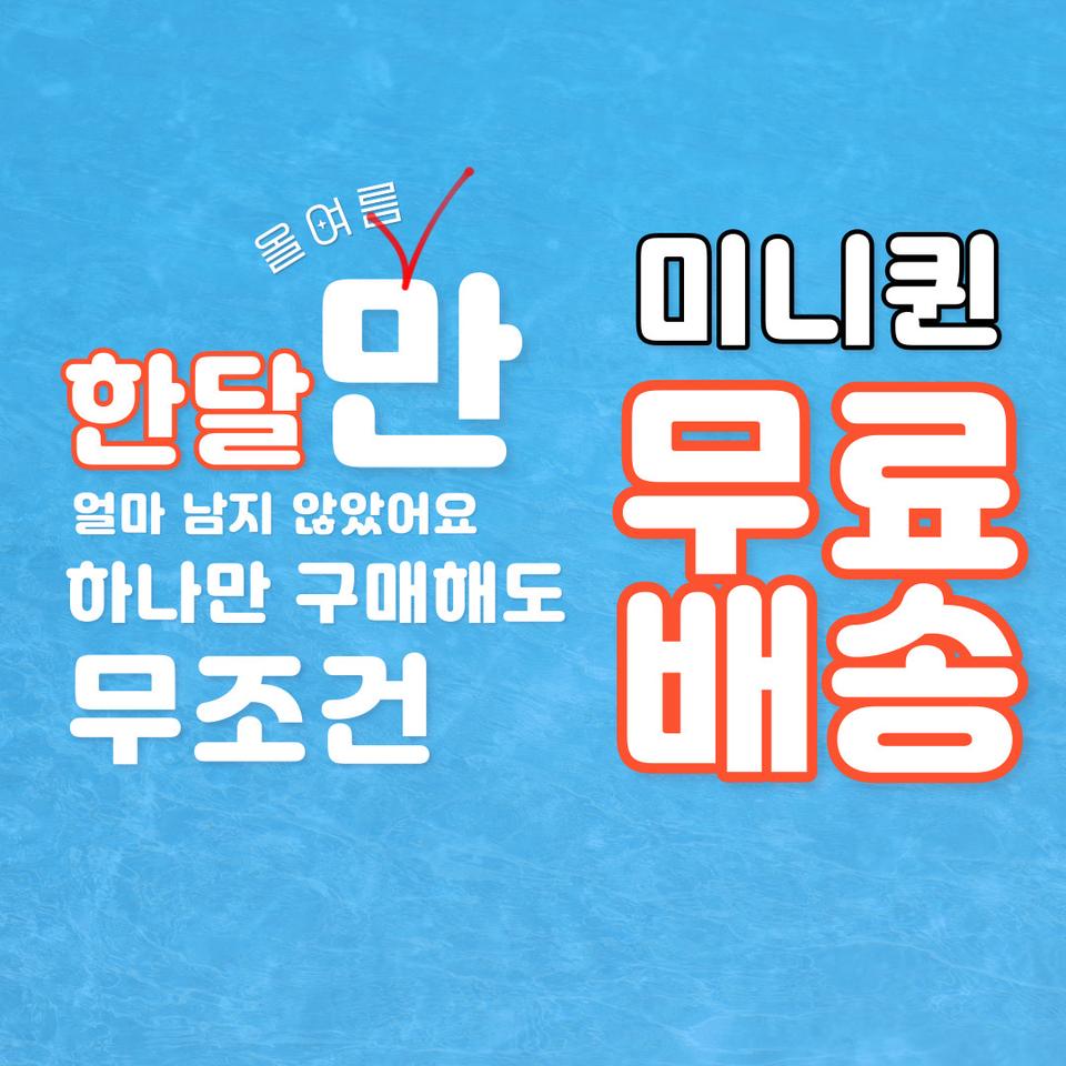 미니퀸  무료배송