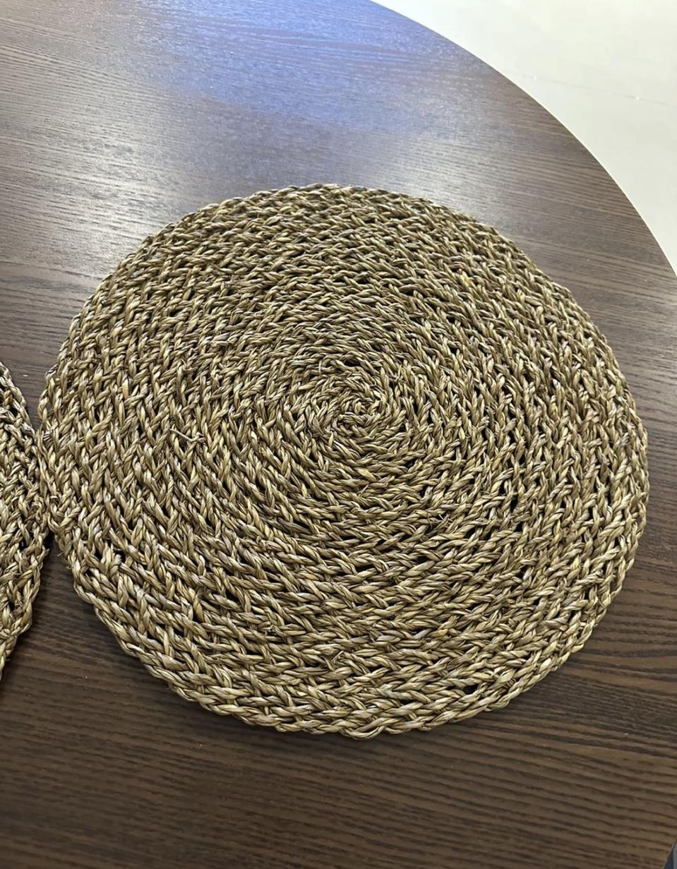 이케아 원형 테이블 매트