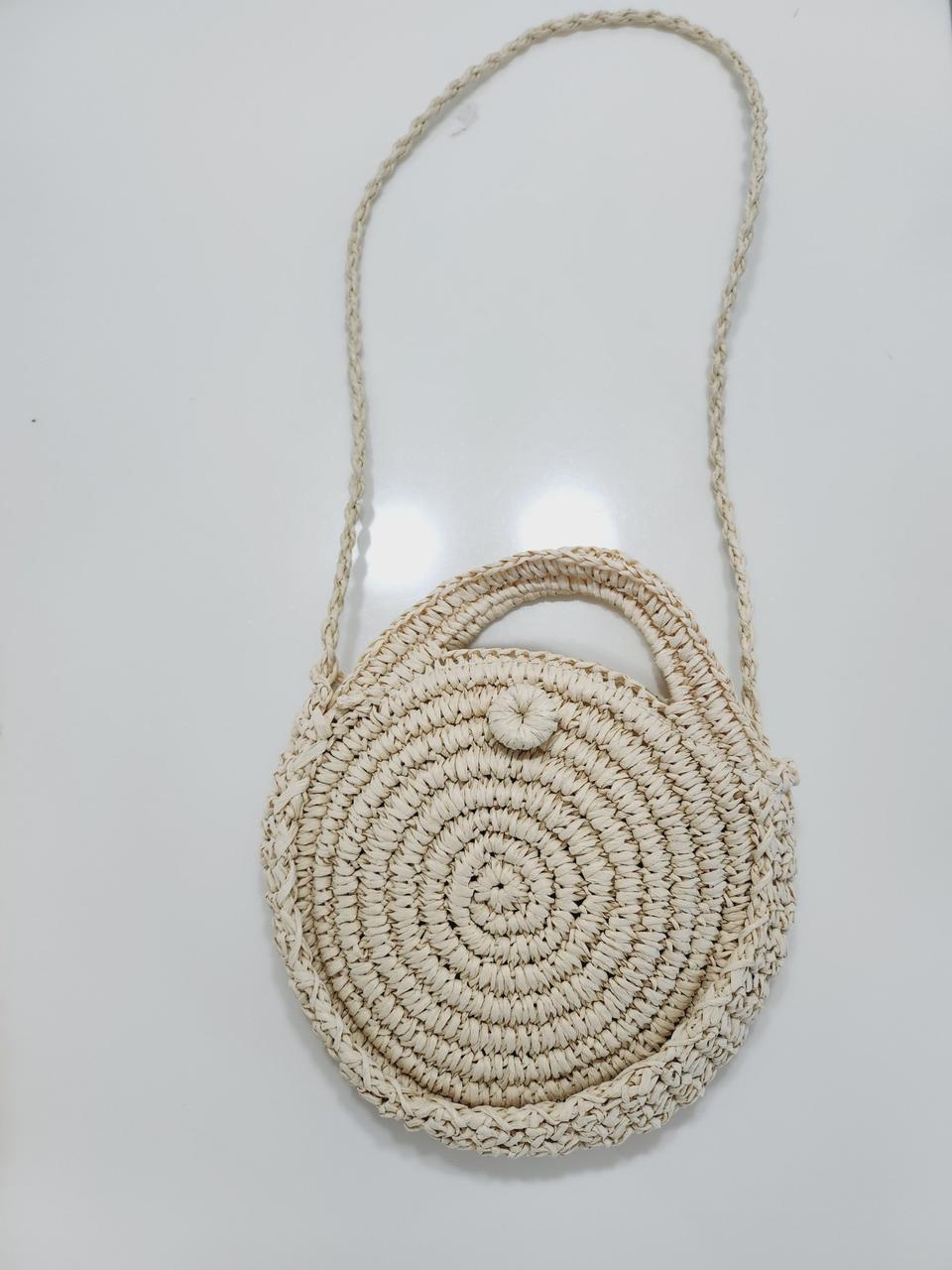 라탄가방 크로스백 라탄백 새거 원형 핸드백