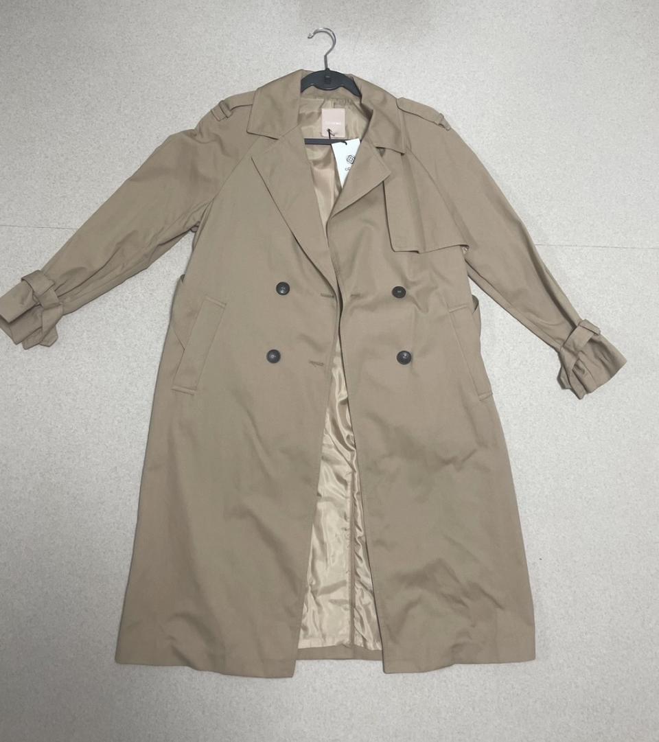 옷장정리(새상품) CCcollect 씨씨콜랙트 바바리자켓 롱자켓 바바리