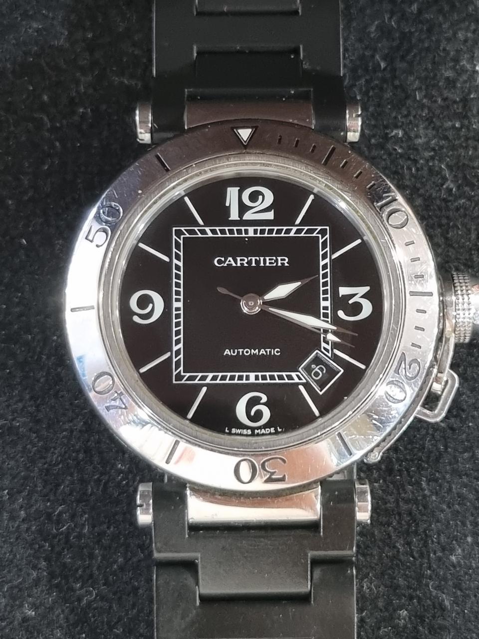 까르띠에 파샤 씨타이머 남성용스틸 40.5mm 230706300