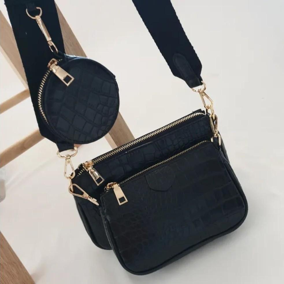 3콤보 멀티 크로스백 데일리가방 숄더백 동전지갑 여성가방